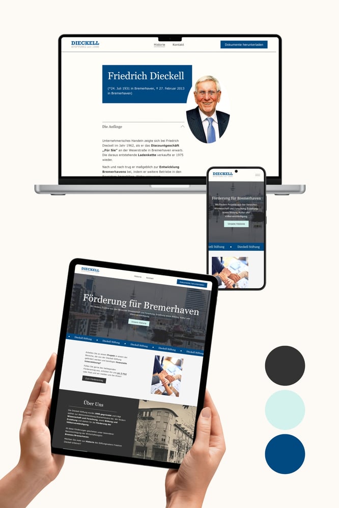 Squarespace Website für Förderstiftung
