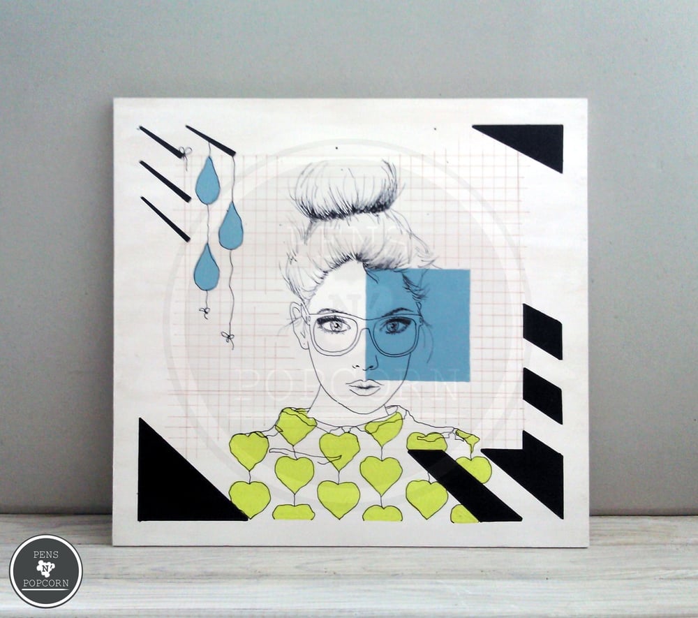 bitter drop | acryl + fineliner