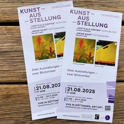 Layout Kunstausstellung – Flyer