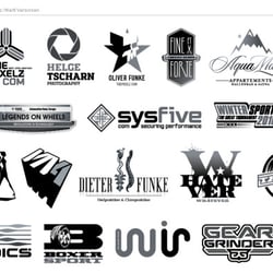 Diverse Logos – S/W Versionen