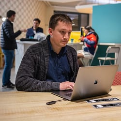 Beim Arbeiten