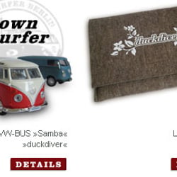 DUCKDIVER-Onlineshop – Detailansicht