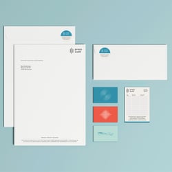 Geschäftsausstattung im Rahmen des Corporate Designs für Praxis Wolff – Sprache | Sprechen | Stimme