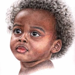 African Child, Buntstift