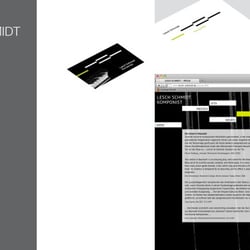 Website für den Komponisten Lesch Schmidt