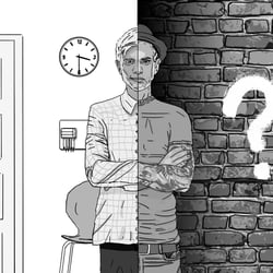 Schwarz Weiße Illustration
