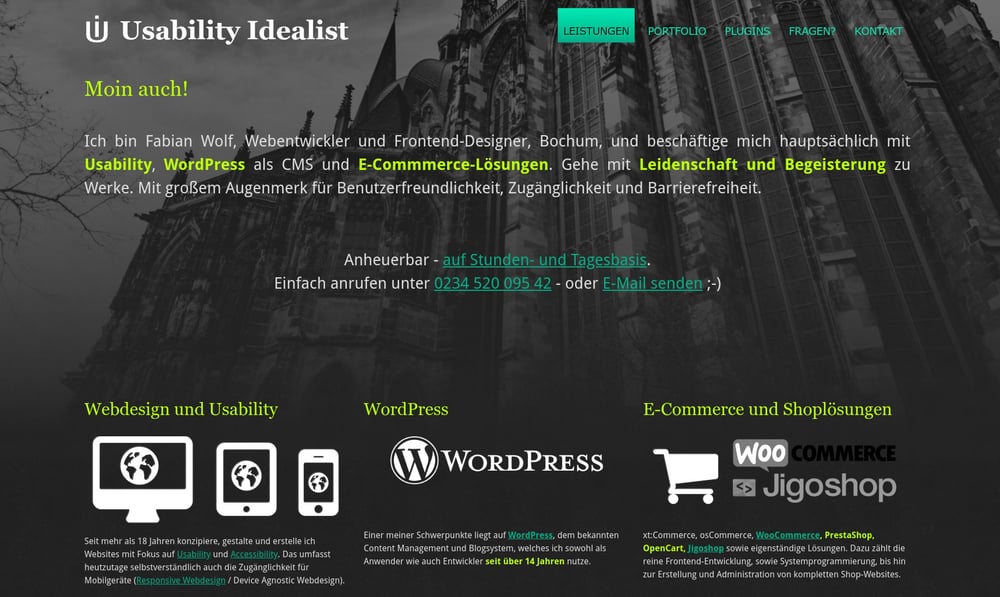 Website-Vorschau UI 4.5