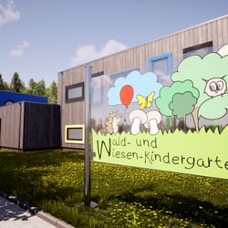 Logo-Entwicklung und Modellierung für den virtuellen Kindergarten