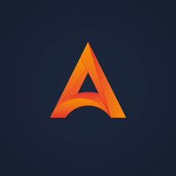 Logo Single Letter „A“ (Farbbeispiel)