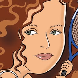 Tennis-Spielerin