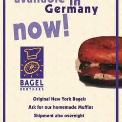 Anzeige für einen Bagelshop