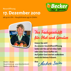 Flyer Konzept Grafik-Design Text Portraitfoto