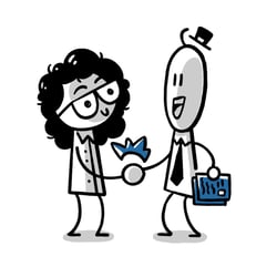 Illustration für Jobcenter Stade – Arbeitsaufnahme