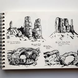 Felsen Studien