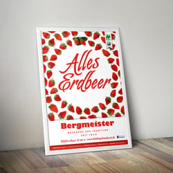 Plakat Saison Erdbeerzeit
