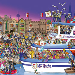 Wimmelbild „StattGarde Colonia Ahoj e.V.“