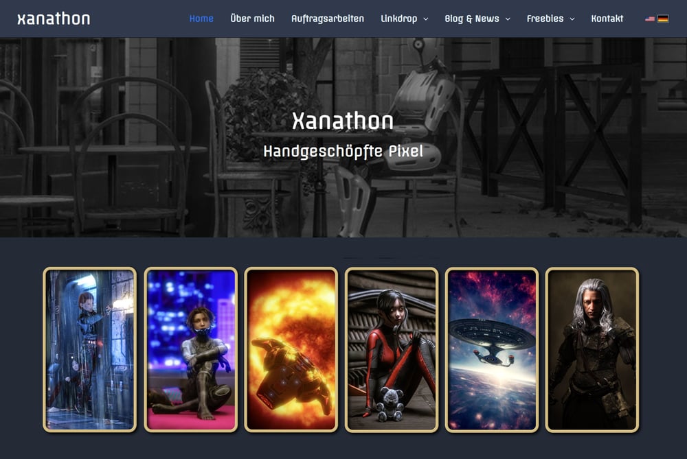 Worpress-Webseite „Xanathon“