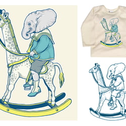 Kinder-T-Shirt „Elefantenkind“