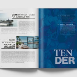 Doppelseite Meer & Yachten, Aktuelles und Kapitelseite