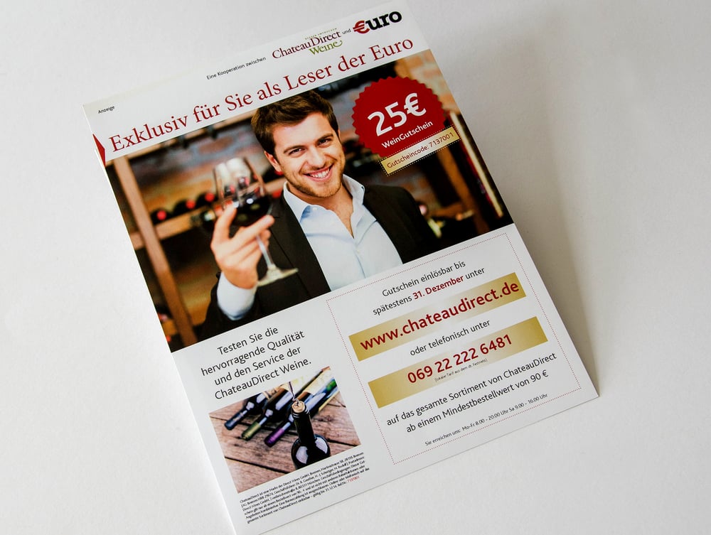 Anzeigenkampagne Weinhandel
