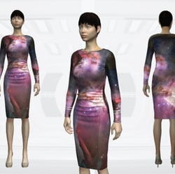 3d clothing dress universe airline
