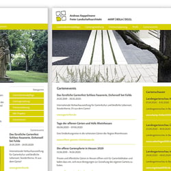 Webdesign für einen Gartenarchitekten