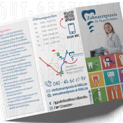 Zahnarzt Flyer erstellen | Layout gestalten