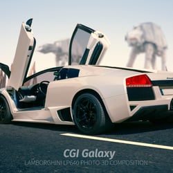 Photo/3D Composition LP640-AlienwuesteCGI1500