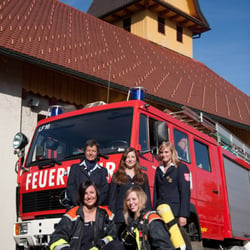 Gruppenfoto der Feuerwehr Hergensweiler, nähe Lindau am Bodensee