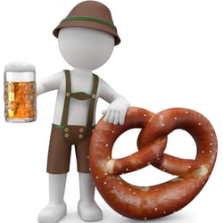 3D Männchen Illustration „Oktoberfest“