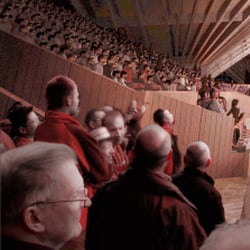 Eishalle Davos: Modelling und Rendering für Formfest