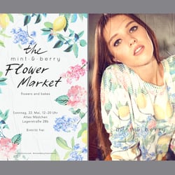 The mint&berry Flower Market 2016. Poster.