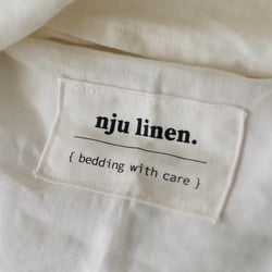 Nju Linen Branding – Textiletikett, Leinenstoff Label mit Branding