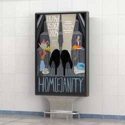 Keyvisual-Entwicklung für „Hom(e)anity“ – eine begehbare Installation