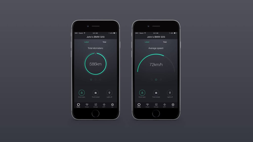 Access – Automotive App UI Konzept