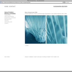 Internetseite – Skulpturen / Installationen