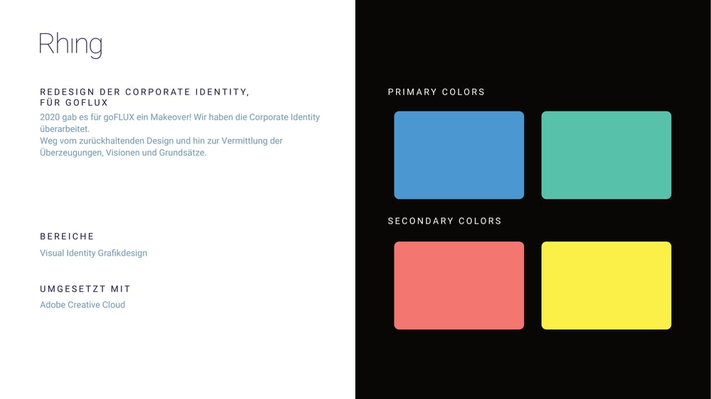 Redesign Der Corporate Identity, Für Goflux