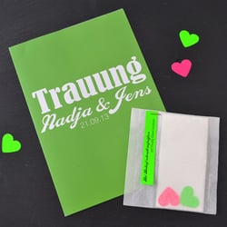 Hochzeits-Papeterie | Trauung | neon | pink & grün