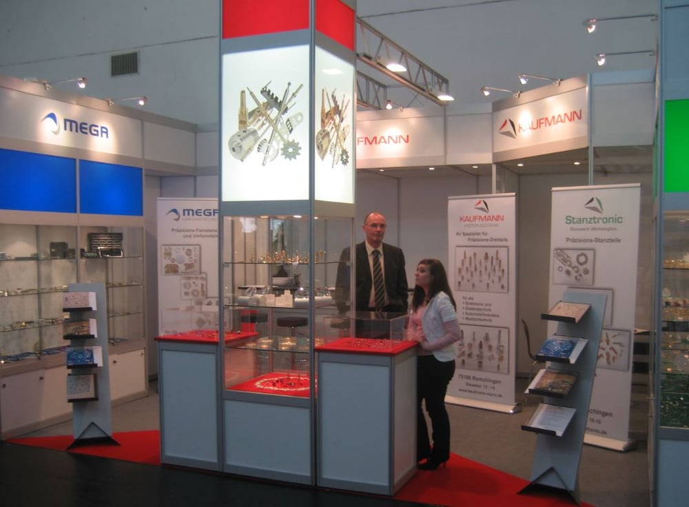 Messestand Kaufmann Präzisionsdrehteile