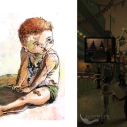 Character Design  | „Frederik“ + Seite aus „Die Perlen der von Neutria“
