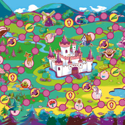 Das grosse Prinzessinnenspiel – Spielplan