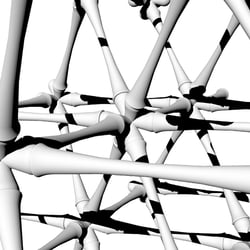 Innovatives Tragwerksystem aus UHPC, Detail 8er Knotenpunkte
