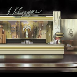 Schweppes Messestand Concept Art im Auftrag von Atelier Boucherie & Vollmert