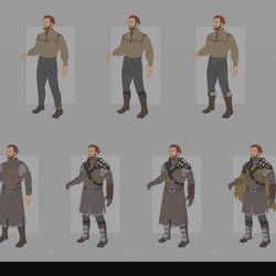 design A – layering of elements + variants