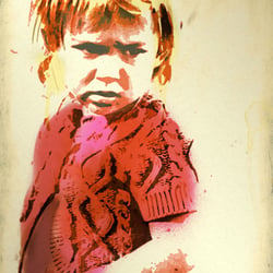 Wasserfarben Aquarell Portrait vom Foto als Fotogeschenk