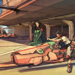 Digitale Illustration – Science Fiction – Hoverbike