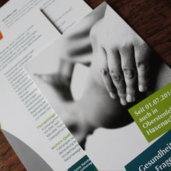 Flyer für ein Praxishaus