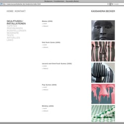 Internetseite – Skulpturen / Installationen