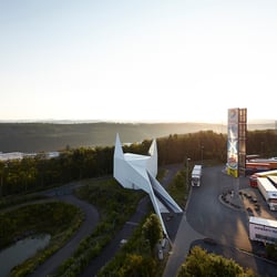 Autobahnkirche Siegerland by Schneider + Schumacher. Wilnsdorf, Germany.