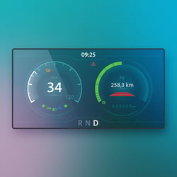UI Design eines Tacho